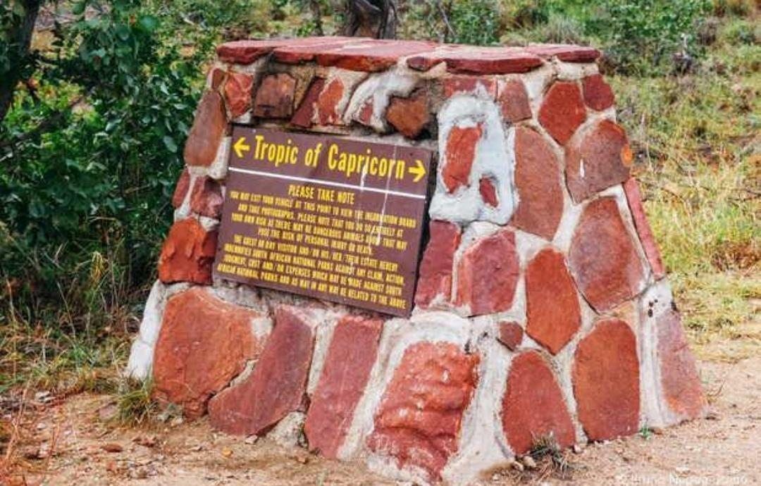 The Tropic of Capricorn marker in Limpopo