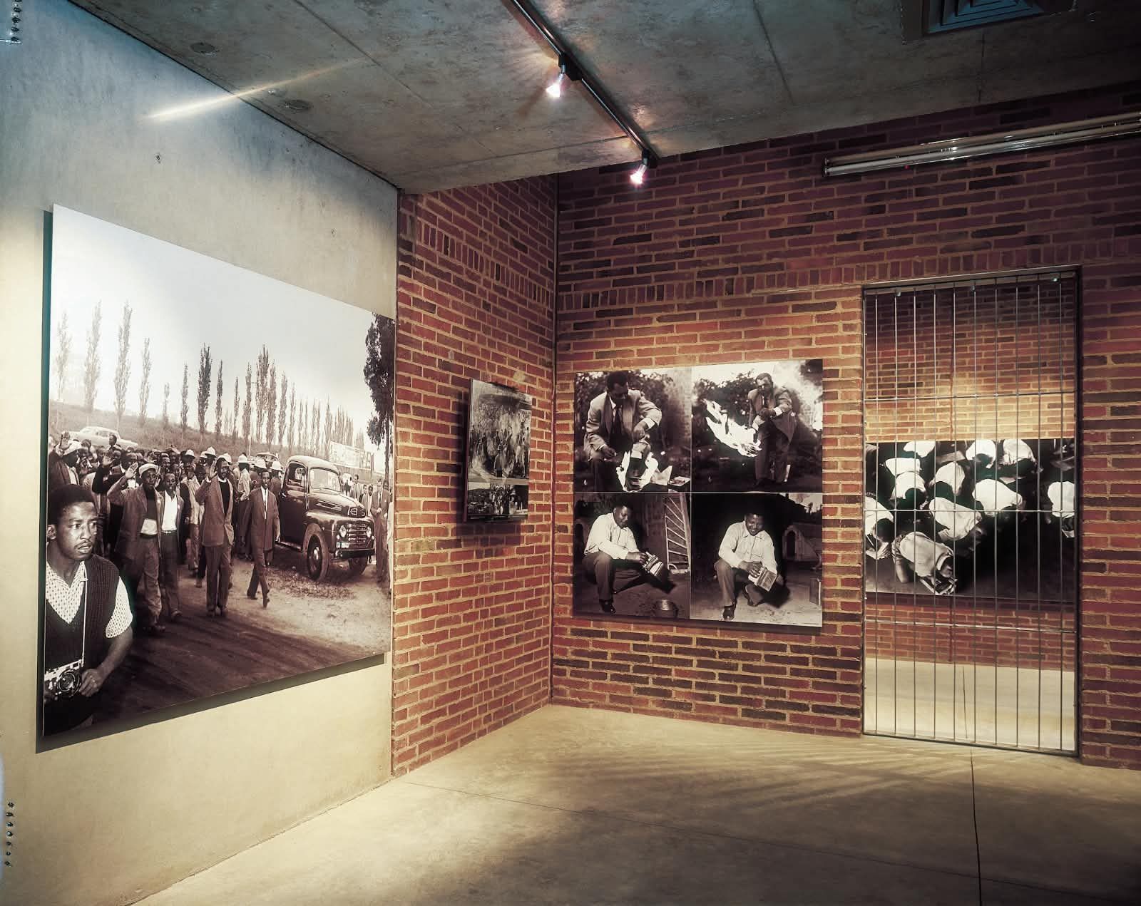 Photographic exhibition inside the Apartheid Museum in Johannesburg